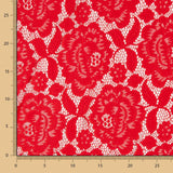 Dentelle Red Spandex Fleurs - Ribes y Casals