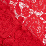 Dentelle Red Spandex Fleurs - Ribes y Casals