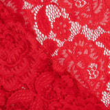 Dentelle Red Spandex Fleurs - Ribes y Casals