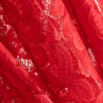Dentelle Red Spandex Fleurs - Ribes y Casals