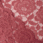 Dentelle rose poudré avec motif floral en Spandex - Ribes y Casals