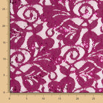 Retal Blonda Lentejuelas Buganvilla 30x130cm - Ribes y Casals