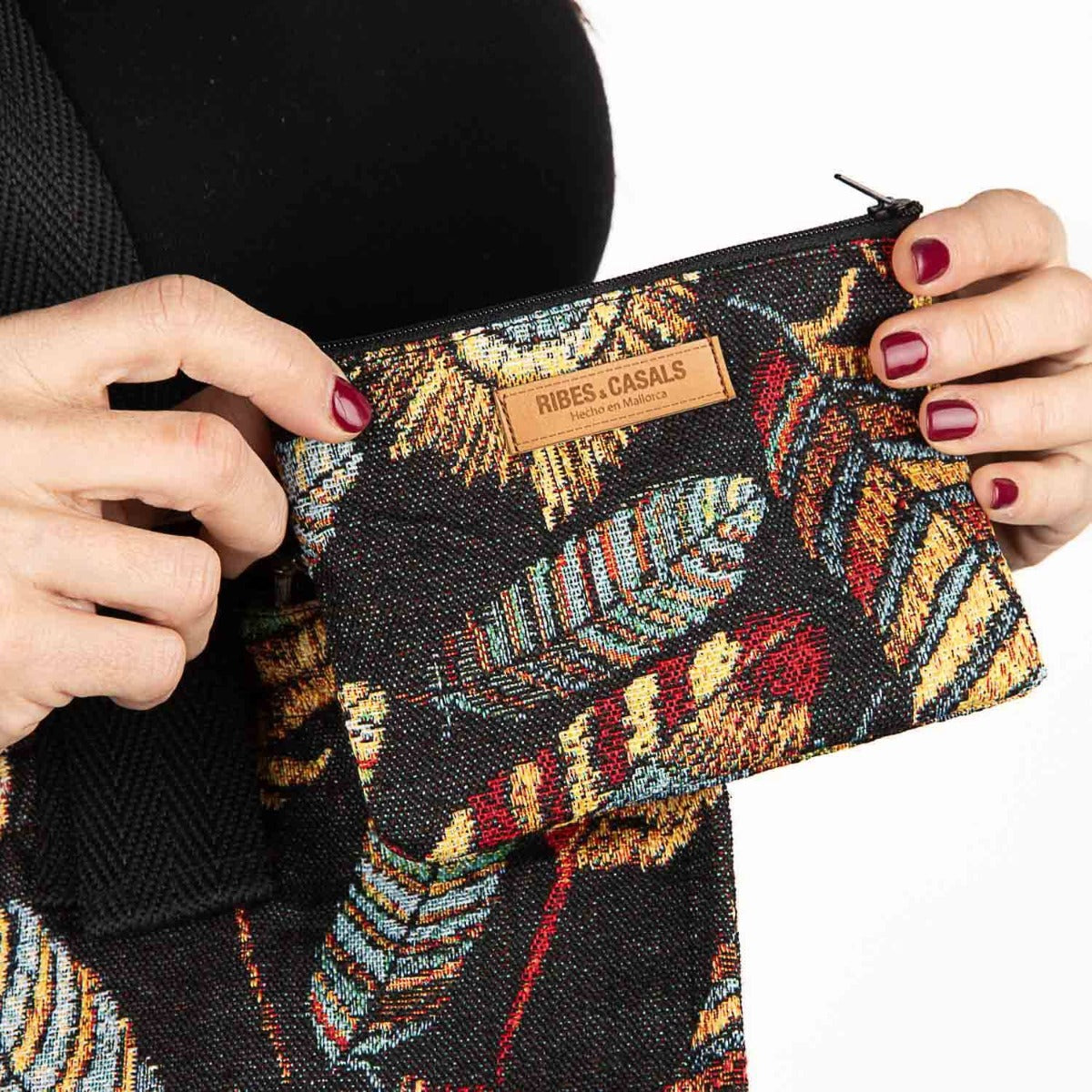 Sac à plumes noir - Ribes y Casals