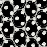 Brodé Pois Fond Noir - Ribes y Casals