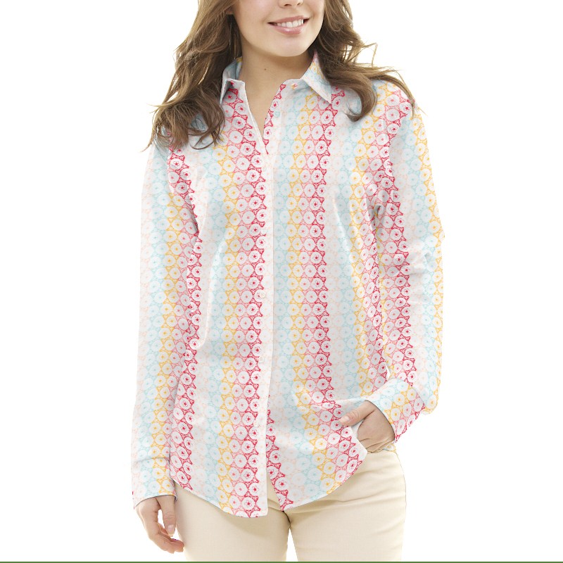 Broderie Anglaise Fleurs Multicolores - Ribes y Casals