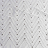 Broderie Suisse Chevron Blanc - Ribes y Casals