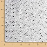 Broderie Suisse Chevron Blanc - Ribes y Casals