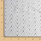 Broderie Suisse Chevron Blanc - Ribes y Casals