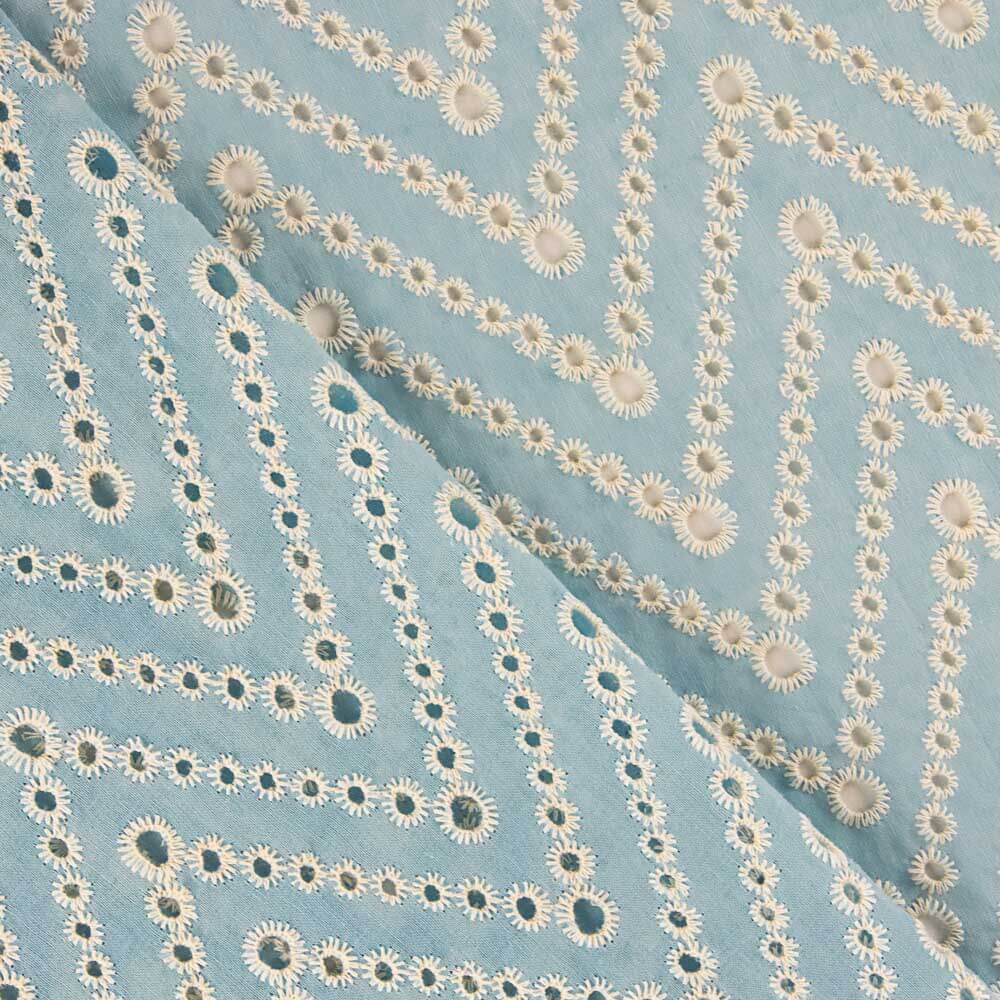 Broderie Suisse Chevron Bleu - Ribes y Casals