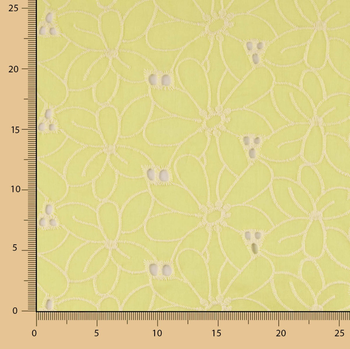 Broderie Suisse Marguerite Jaune - Ribes y Casals