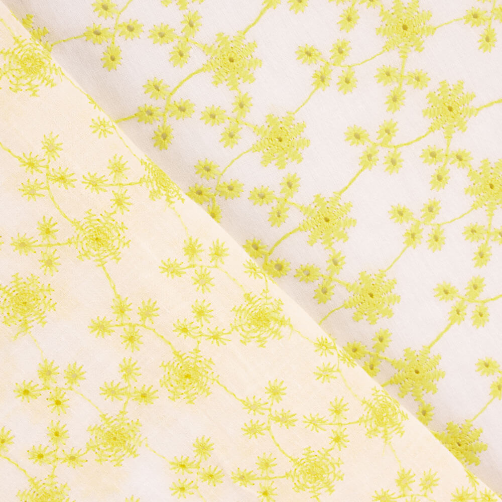 Broderie suisse Mini fleur jaune - Ribes y Casals