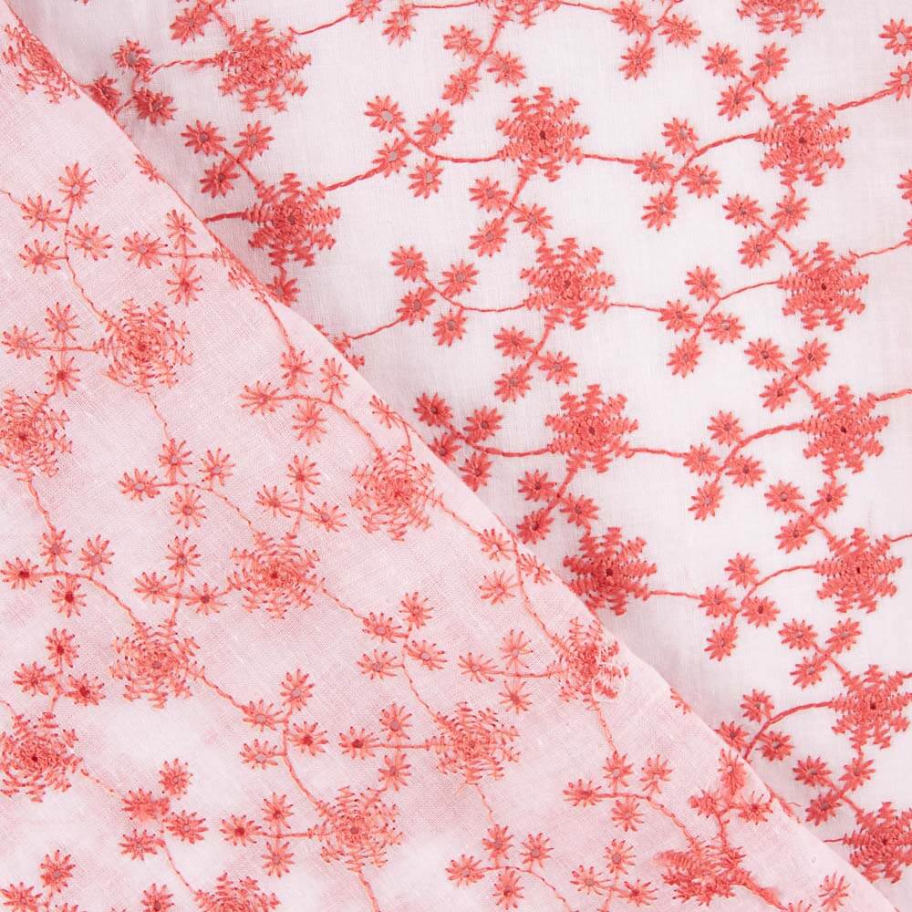 Broderie Suisse Mini Fleur Corail - Ribes y Casals