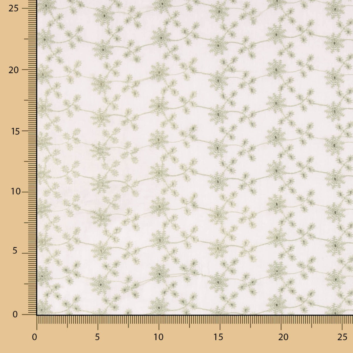 Broderie Suisse Mini Fleur Verte - Ribes y Casals