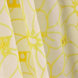 Broderie suisse Marguerite bordure jaune - Ribes y Casals