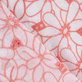 Broderie suisse Marguerite bordure corail - Ribes y Casals