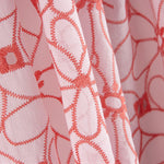 Broderie suisse Marguerite bordure corail - Ribes y Casals