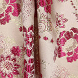 Jacquard Lurex Floral Fuchsia - Ribes y Casals