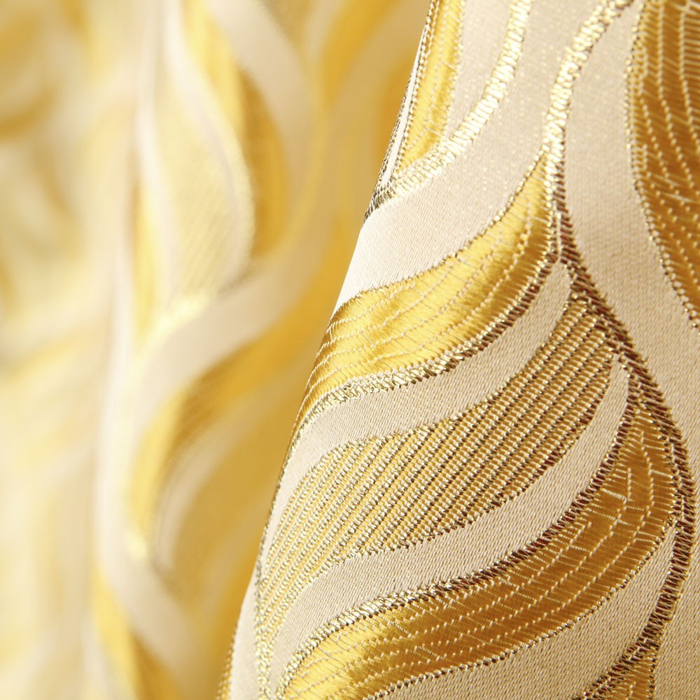 Jacquard Lurex Ondes Jaune - Ribes y Casals
