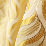 Jacquard Lurex Ondes Jaune - Ribes y Casals