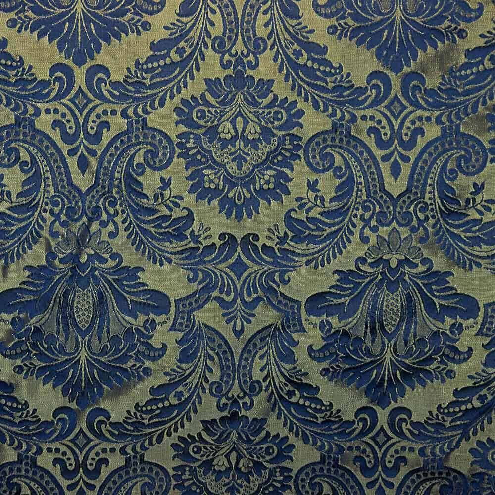 Jacquard Cofrade Bleu Métal Doré - Ribes y Casals