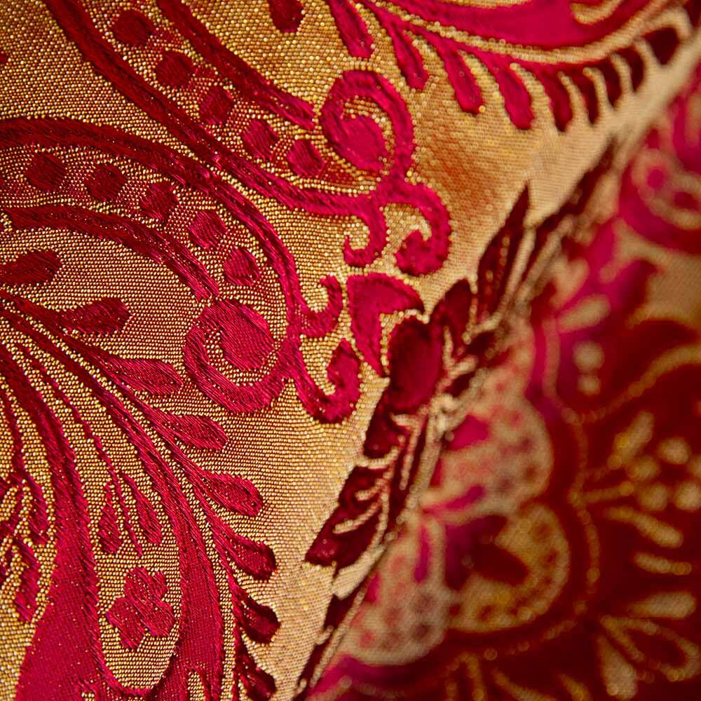 Jacquard Cofrade Rouge Métal Doré - Ribes y Casals