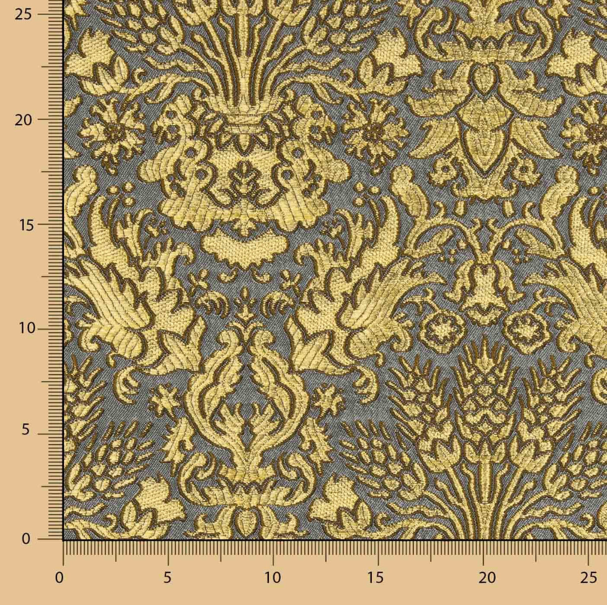 Brocart Gris Confrérie - Ribes y Casals