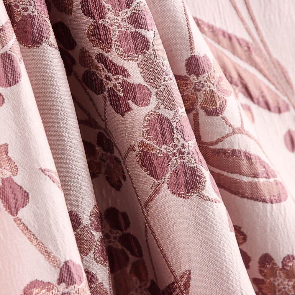 Brocart Fleurs Roses Du Japon - Ribes y Casals