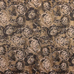 Brocart Fleurs Marron Chocolat - Ribes y Casals