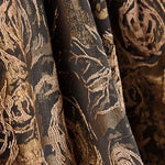 Brocart Fleurs Marron Chocolat - Ribes y Casals