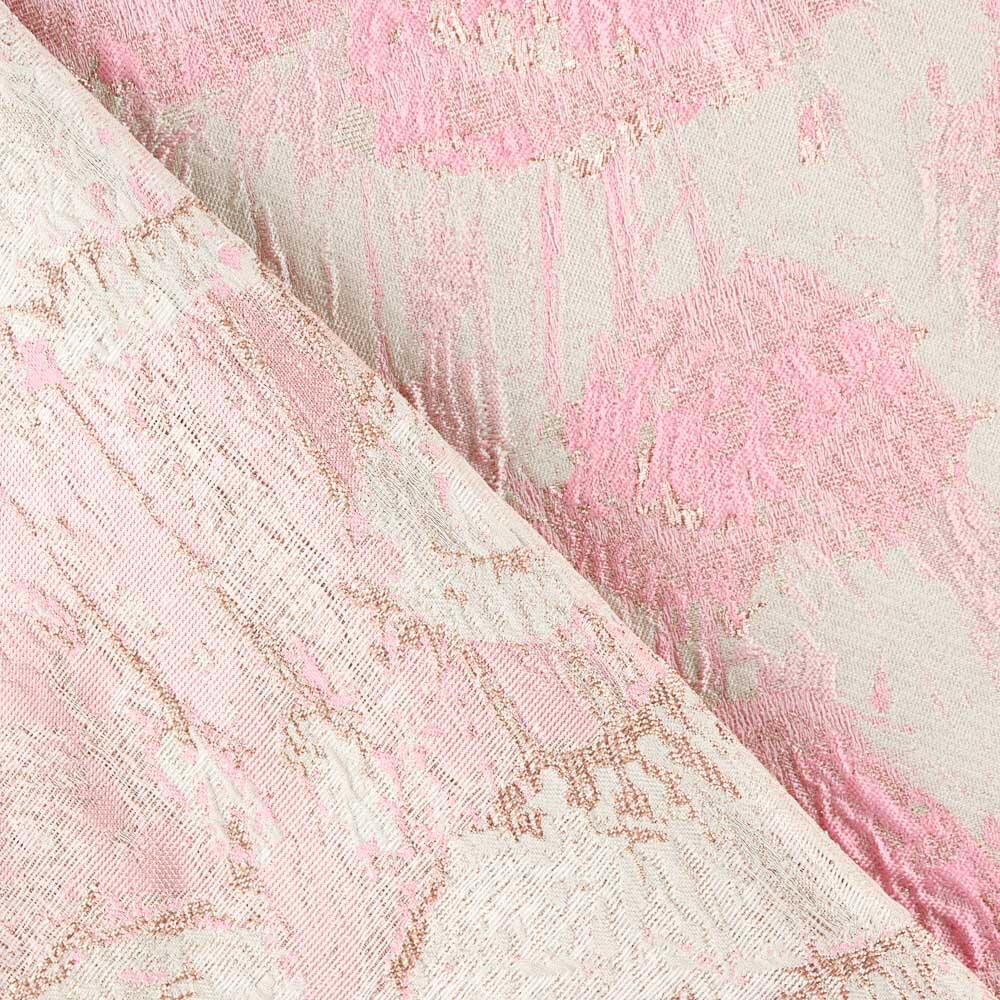 Brocart Fleurs Rose Bonbon - Ribes y Casals