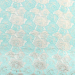 Brocart Fleurs Vert Aqua - Ribes y Casals