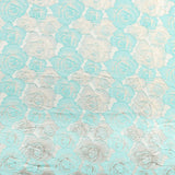 Brocart Fleurs Vert Aqua - Ribes y Casals