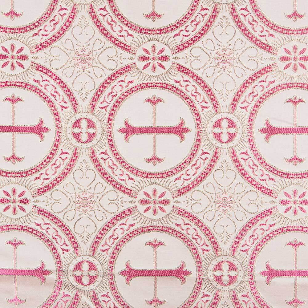 Brocart Lurex Croix Fuchsia - Ribes y Casals