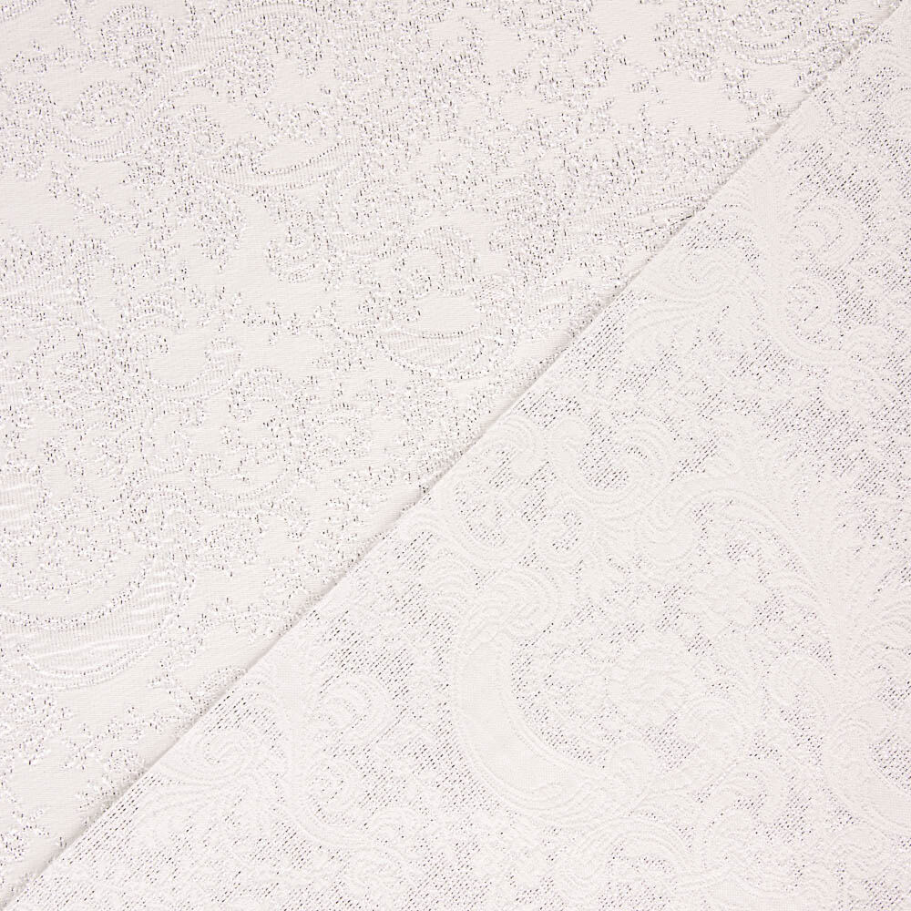 Brocart Lurez Argent Blanc - Ribes y Casals