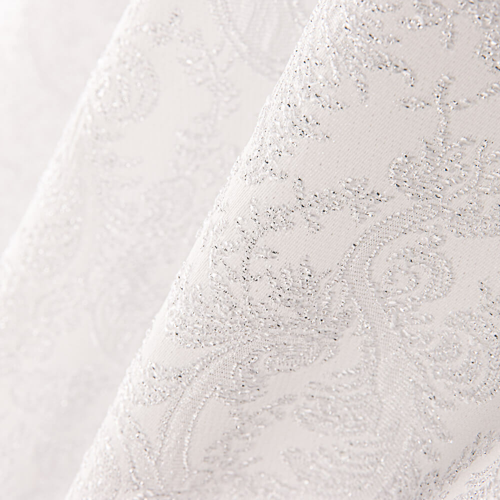 Brocart Lurez Argent Blanc - Ribes y Casals