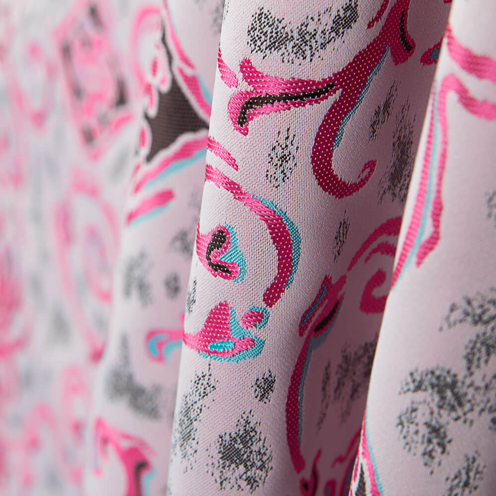 Brocart Mosaïque Fuchsia - Ribes y Casals