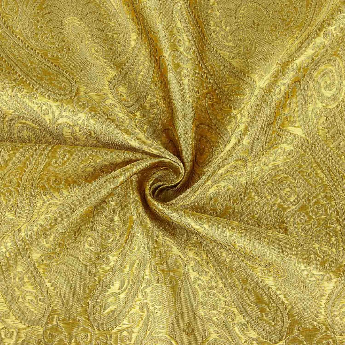 Tissu Jacquard Paisley doré - Ribes y Casals