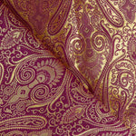 Tissu Jacquard Paisley Bourgogne - Ribes y Casals