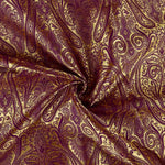 Tissu Jacquard Paisley Bourgogne - Ribes y Casals