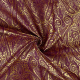 Tissu Jacquard Paisley Bourgogne - Ribes y Casals