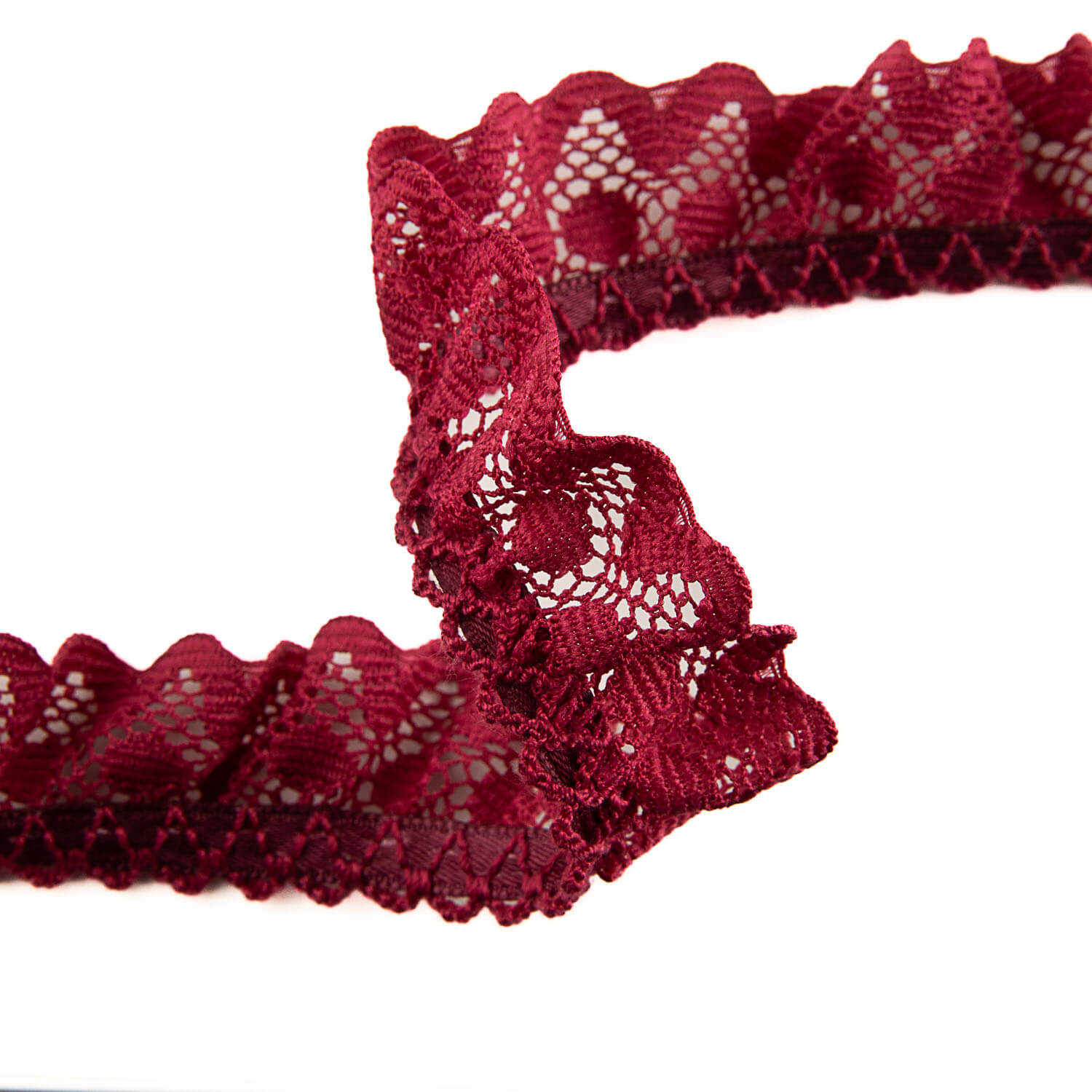 Bande de dentelle bordeaux 22 mm - Ribes y Casals