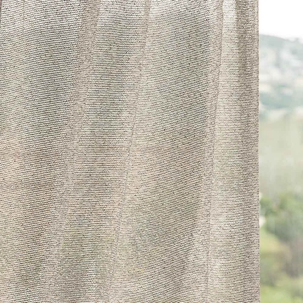 Rideau Voilage Ajouré Beige Foncé - Ribes y Casals
