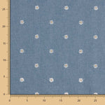 Chemise en denim léger brodé de marguerites - Ribes y Casals