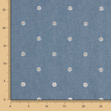 Chemise en denim léger brodé de marguerites - Ribes y Casals