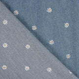 Chemise en denim léger brodé de marguerites - Ribes y Casals