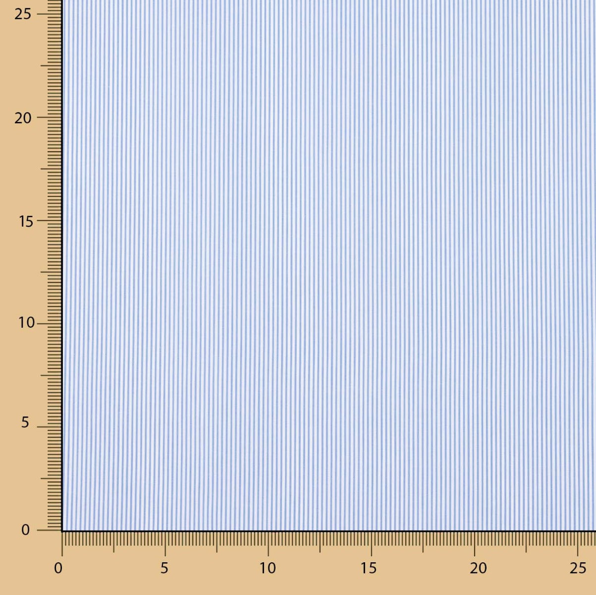 Tissu de coton mini rayé bleu - Ribes y Casals