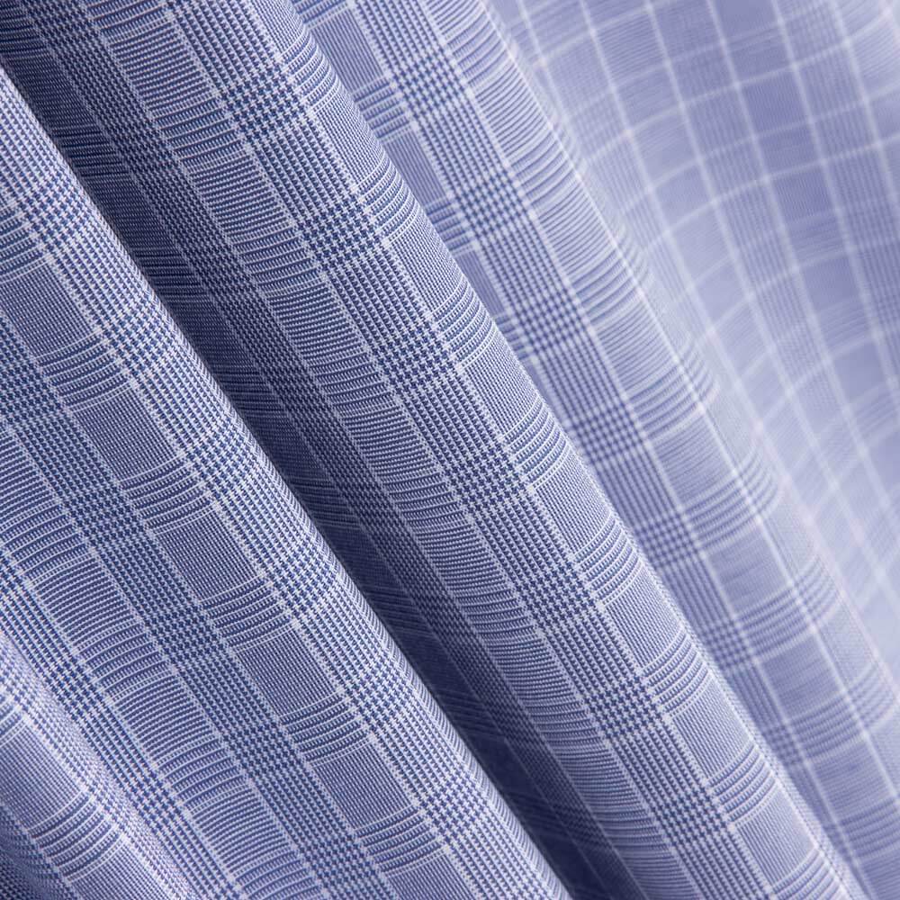 Chemise en coton à carreaux bleu mini Wales - Ribes y Casals