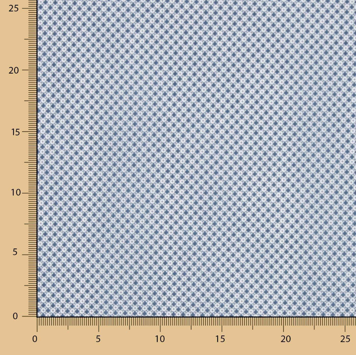 Mini-chemise en coton géométrique bleue - Ribes y Casals