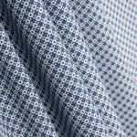 Mini-chemise en coton géométrique bleue - Ribes y Casals