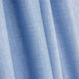 Chambray lin-coton à chevrons bleu clair - Ribes y Casals
